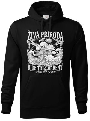 Živá příroda - Ride the current, bílý potisk