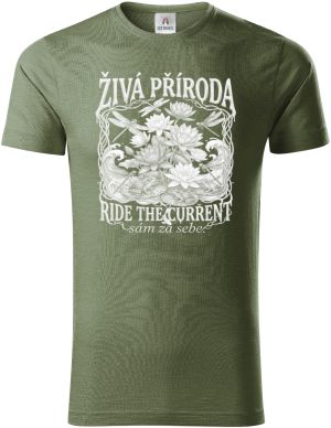 Živá příroda - Ride the current, bílý potisk