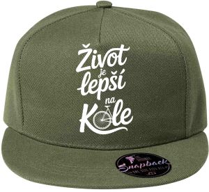 Život je lepší na kole, bílý potisk