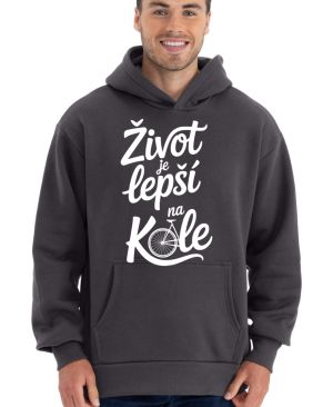 Život je lepší na kole, bílý potisk