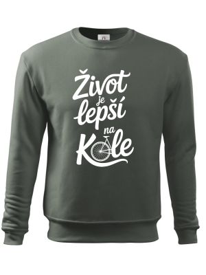 Život je lepší na kole, bílý potisk