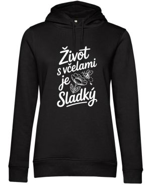 Život s včelami je sladký, bílý potisk