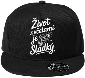 Život s včelami je sladký, bílý potisk