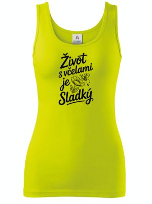 Život s včelami je sladký, černý potisk