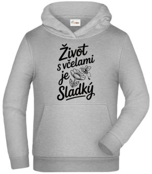 Život s včelami je sladký, černý potisk