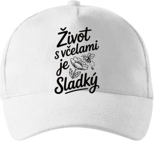 Život s včelami je sladký, černý potisk