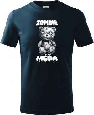 Zombie méďa, bílý potisk