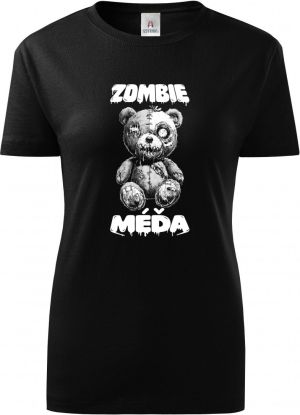 Zombie méďa, bílý potisk