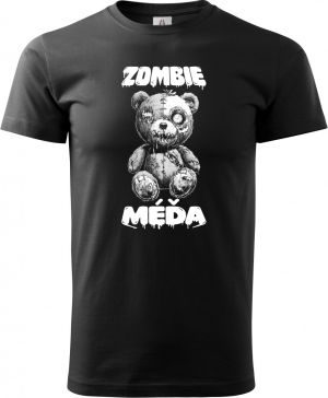 Zombie méďa, bílý potisk