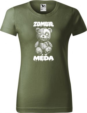 Zombie méďa, bílý potisk