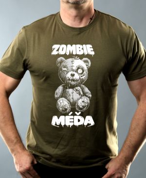 Zombie méďa, bílý potisk