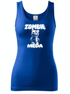 Zombie méďa, V2, bílý potisk