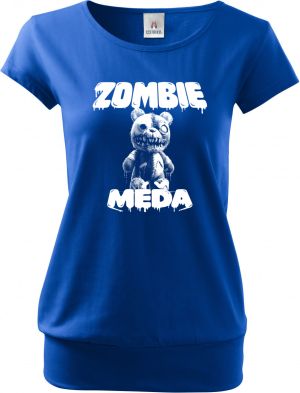 Zombie méďa, V2, bílý potisk