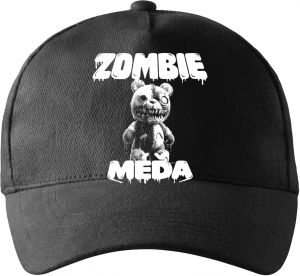 Zombie méďa, V2, bílý potisk