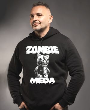 Zombie méďa, V2, bílý potisk