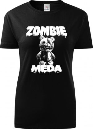 Zombie méďa, V2, bílý potisk