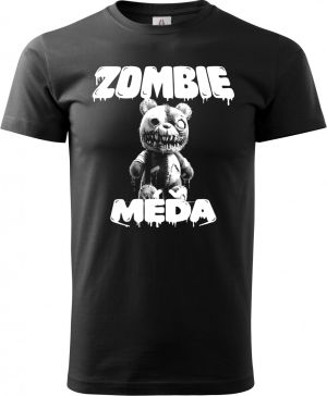 Zombie méďa, V2, bílý potisk