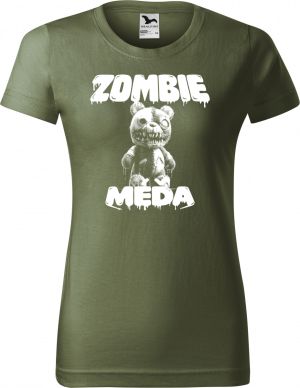 Zombie méďa, V2, bílý potisk