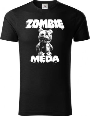 Zombie méďa, V2, bílý potisk