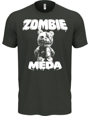 Zombie méďa, V2, bílý potisk