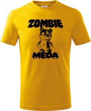 Zombie méďa, V2, černý potisk