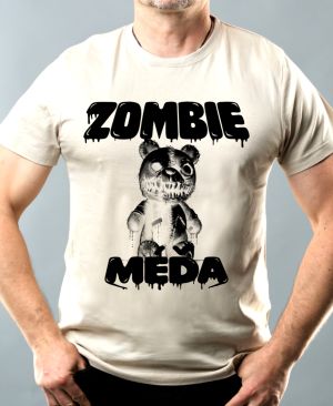 Zombie méďa, V2, černý potisk
