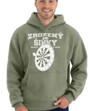 Zrozený pro šipky, nucený k práci. Bílý tisk