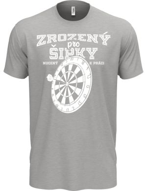 Zrozený pro šipky, nucený k práci. Bílý tisk