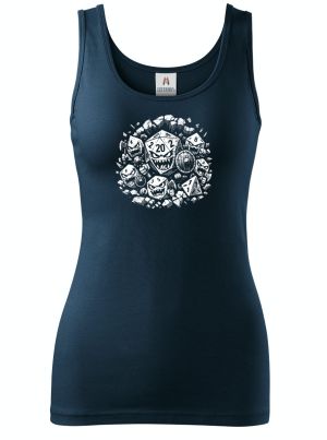 Zuřivé RPG kostky, bílý tisk