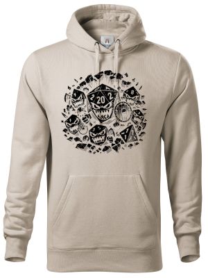 Zuřivé RPG kostky, černý tisk